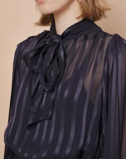 Sale Mare di Latte Robe courte Olie zébre encre