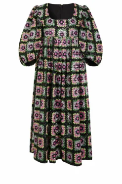 Hot Manoush Robe Crochet Paillette & Sequins multicolore