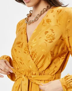 Femme La Petite Etoile Robe Dana motifs ton sur ton orange