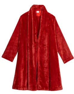 Clearance Le Chat Robe de chambre en peluche flanelle Essentiel tomette