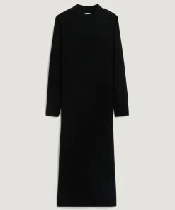 Discount Rodier Robe droite Johanna en laine col montant noir