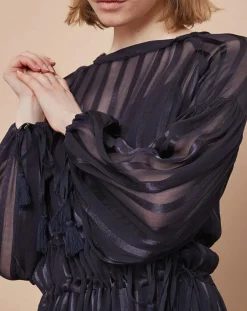 Sale Mare di Latte Robe Elise zébre encre