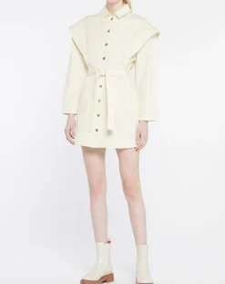 Best Galeries Lafayette Robe en Denim Patti écrue