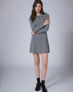 Outlet Manoush Robe en Laine mélangée BCBG grise