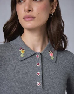 Outlet Manoush Robe en Laine mélangée BCBG grise