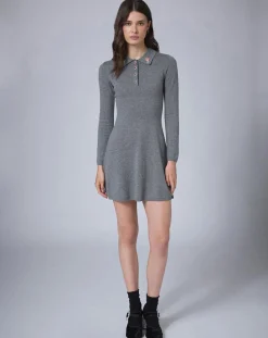 Outlet Manoush Robe en Laine mélangée BCBG grise