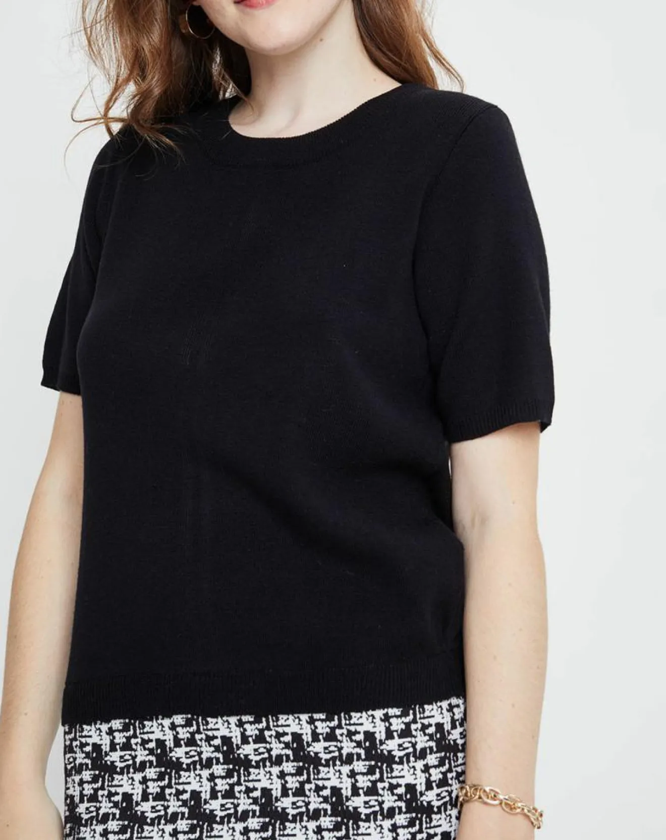 Hot Derhy Robe en Laine mélangée Camoyard noire