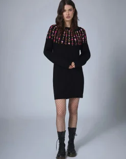 Discount Manoush Robe en Laine mélangée Claudine noire