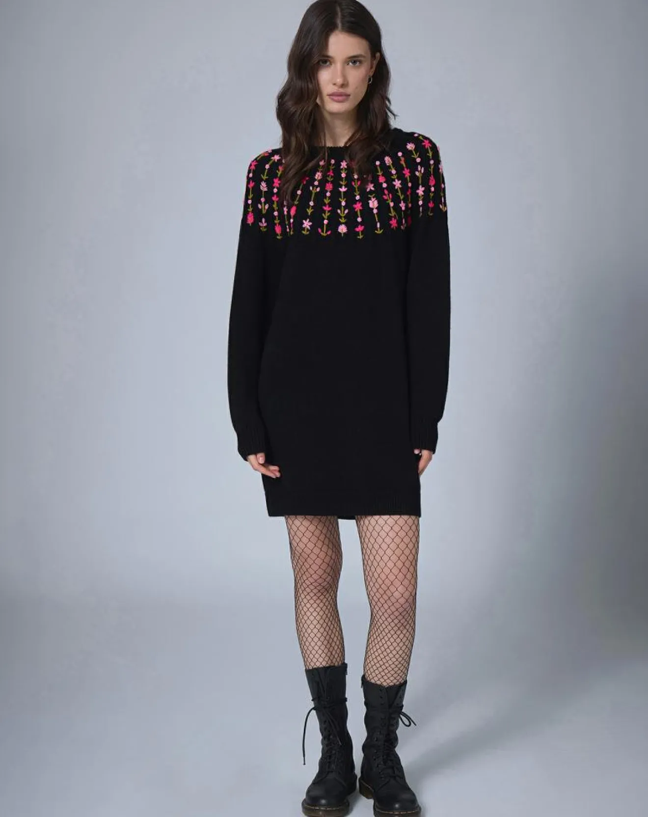 Discount Manoush Robe en Laine mélangée Claudine noire