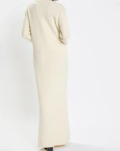 Femme Marc O'Polo Robe en Laine mélangée maxi longue écru