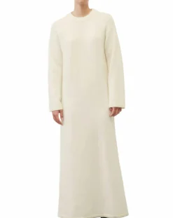 Femme Marc O'Polo Robe en Laine mélangée maxi longue écru