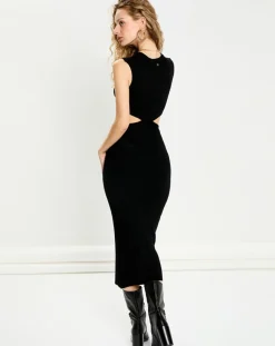 La Petite Etoile Robe en maille Trixie noire