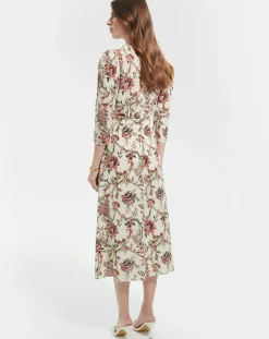 Zapa Robe en Soie mélangée Roanita imprimée