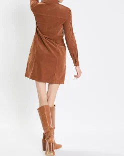 Femme Marc O'Polo Robe en Velours côtelé marron