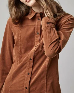 Femme Marc O'Polo Robe en Velours côtelé marron