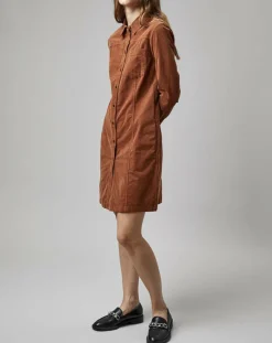 Femme Marc O'Polo Robe en Velours côtelé marron