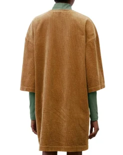 Sale Marc O'Polo Robe en Velours côtelé zip poche marron