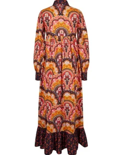 New Manoush Robe Fall Winter Mix imprimée rose/multicolore
