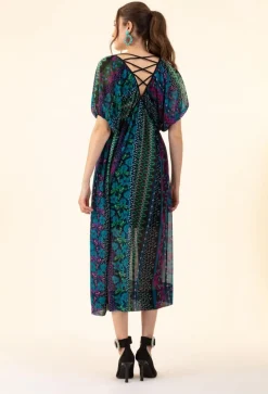 Femme Bleu Blanc Rouge Robe Feerie bleu