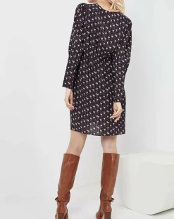 Femme See u Soon Robe Figue Fraîche imprimée bleu marine