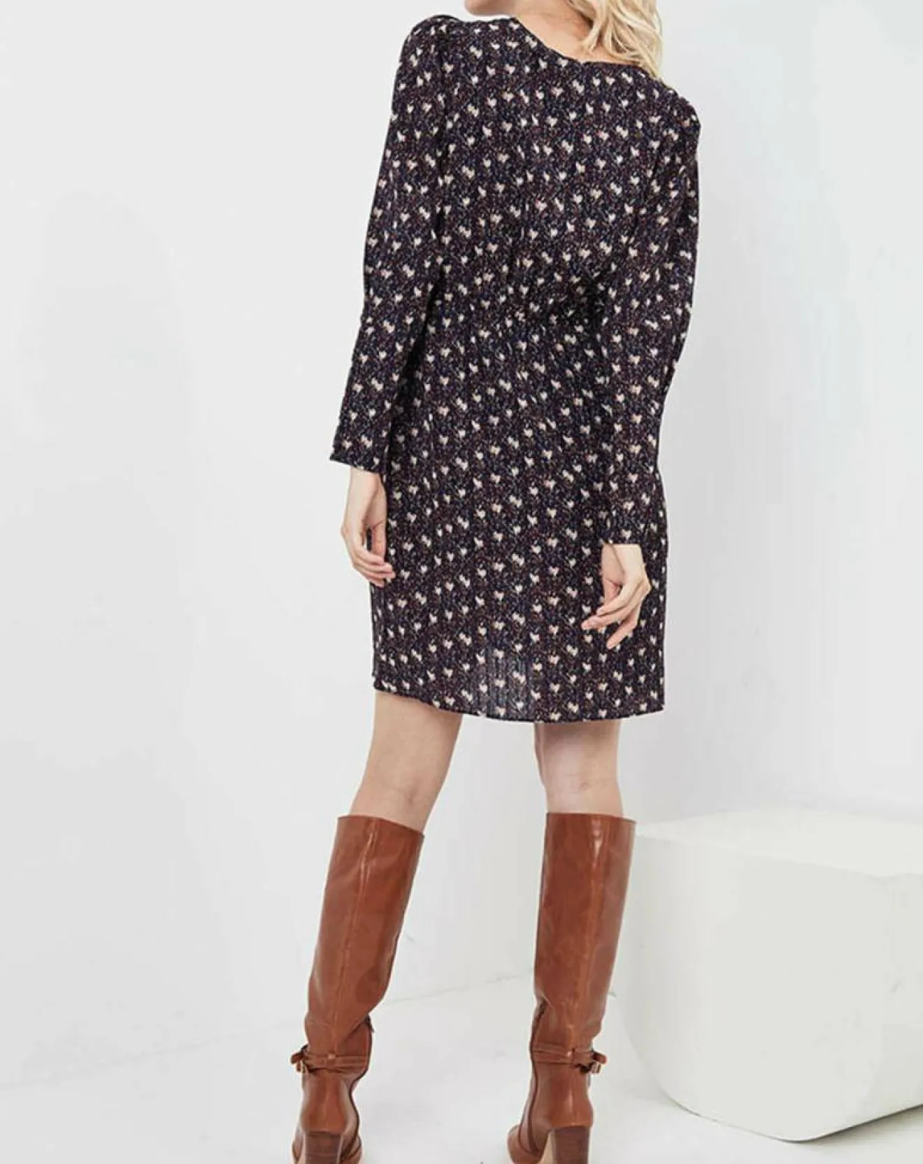 Femme See u Soon Robe Figue Fraîche imprimée bleu marine