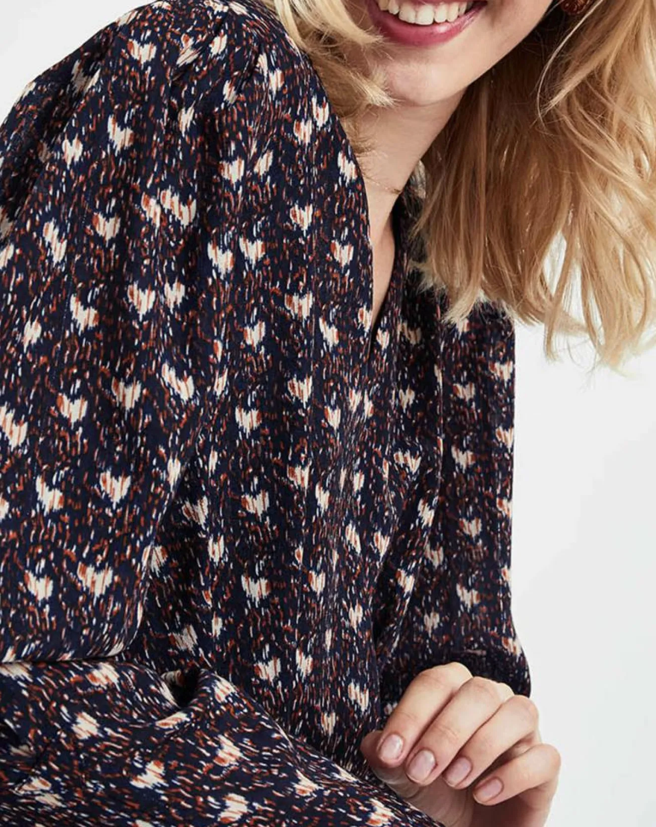 Femme See u Soon Robe Figue Fraîche imprimée bleu marine