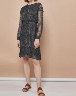 Femme Mare di Latte Robe Frances granit encre