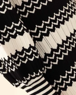 Femme Indies Robe Fresh blanc/noir