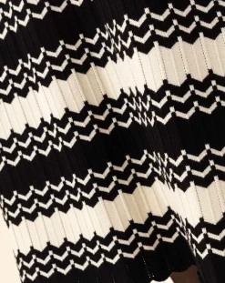 Femme Indies Robe Fresh blanc/noir