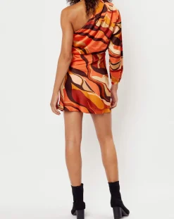 Femme See u Soon Robe impimée Camille orange