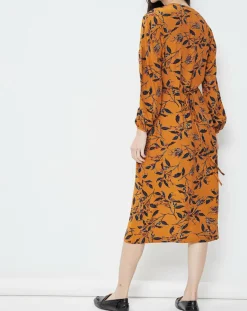 Femme See u Soon Robe imprimée Beatrice caramel