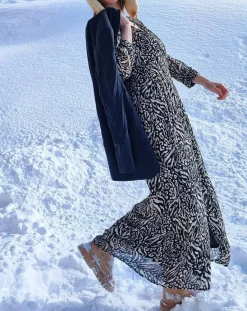 Clearance See u Soon Robe imprimée Alix noire