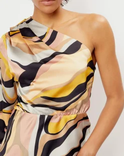 Femme See u Soon Robe imprimée Camille grise