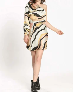 Femme See u Soon Robe imprimée Camille grise