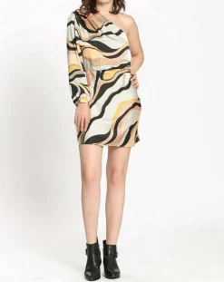 Femme See u Soon Robe imprimée Camille grise