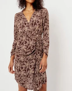 Outlet See u Soon Robe imprimée floral Luna bordeaux