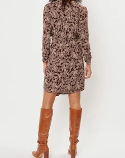 Outlet See u Soon Robe imprimée floral Luna bordeaux