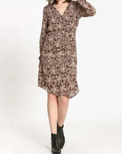 Outlet See u Soon Robe imprimée floral Luna bordeaux