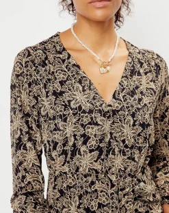 Femme See u Soon Robe imprimée floral Luna noire