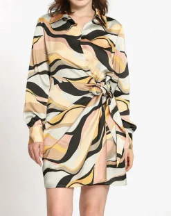 Femme See u Soon Robe imprimée Margot grise