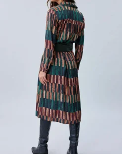 Femme Lauren Vidal Robe Ivana imprimée forêt/multicolore