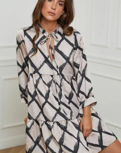 Femme Alice & Charlotte Robe Jade beige