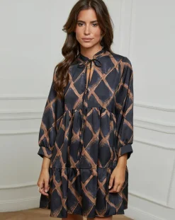 Femme Alice & Charlotte Robe Jade noire