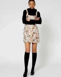 Manoush Robe Jardin d'Hiver print écru/multicolore