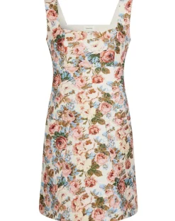 Manoush Robe Jardin d'Hiver print écru/multicolore