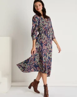 Best See u Soon Robe Kassandra imprimée marine