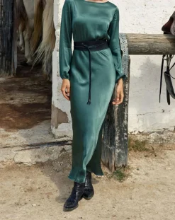 Femme Lauren Vidal Robe Kimi verte