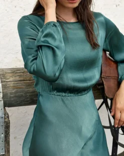Femme Lauren Vidal Robe Kimi verte
