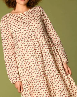 Femme Harris Wilson Robe Laila à fleurs écru/groseille