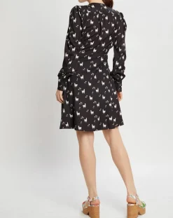 Discount Manoush Robe Lama imprimée noire